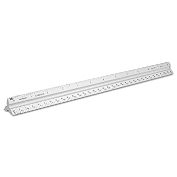 【中古】【39shop】【輸入品・未使用】Alumicolor★3050-1 3000 Series 12'' Silver Solid Core Aluminum Triangular Architect Scale(新古品)|アトリエ絵利奈