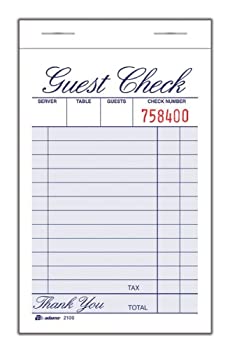【中古】【輸入品・未使用】(1 White) - Adams Guest Cheque Pad 1 Part 8.5cm x 14cm 100 Sheets per Pad 12 Pads per Pack White (2100-12)
