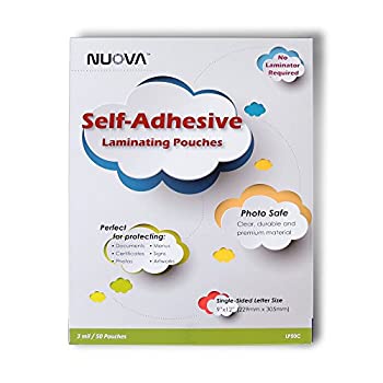 【中古】【39shop】【輸入品・未使用】Nuova★プレミアム自己粘着ラミネートポーチ 9インチ x 12インチ レターサイズ 50パック 片面 (LP50C)(新古品)|アトリエ絵利奈