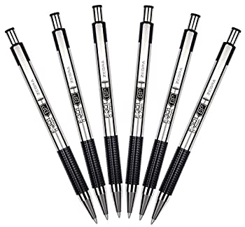 【中古】【輸入品・未使用】Zebra f-301格納式ボールペンペン、細かい点、(27110)ブラック、各ZEB、6。。。