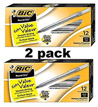 【中古】【39shop】【輸入品・未使用】BIC★Round Stic Xtra Life Ballpoint Pen Medium Point (1.0mm) Blue 12-Count（新古品）｜アトリエ絵利奈