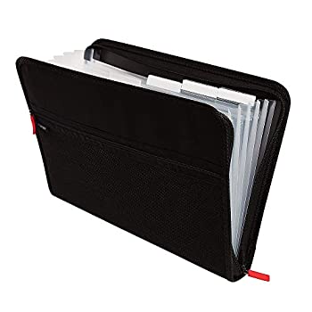 【中古】【39shop】【輸入品・未使用】Staples★7-pocket Expanding Zipファブリックファイル、ブラック、レターサイズ( 51818)(新古品)|アトリエ絵利奈