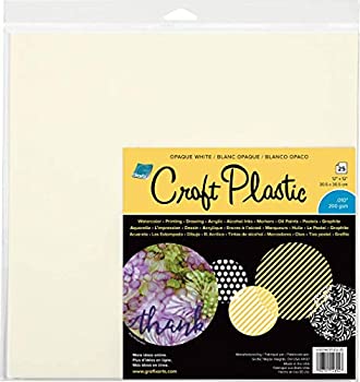 【中古】【39shop】【輸入品・未使用】Grafix★Craft プラスチックシート 12インチ x 12インチ 25/Pkg-不透明 ホワイト .010 マルチ(新古品)|アトリエ絵利奈