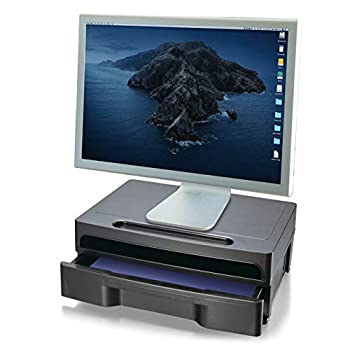 【中古】【39shop】【輸入品・未使用】(Black★1 - Pack) - Officemate 2200 Series Monitor Stand with Drawer Black (22502)(新古品)|アトリエ絵利奈