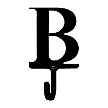 【中古】【輸入品・未使用】Village Wrought Iron WH-B-S 文字B ウォールフック スモール