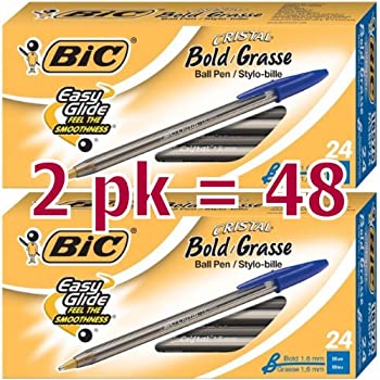 【中古】【輸入品・未使用】Bic Cristal Xtra Smoothボールペン 48 Count ブルー