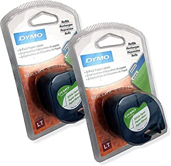 【中古】【39shop】【輸入品・未使用】Dymo★LetraTag Pack Paper Label Refills White 1/2 x 13 Feet (DYM10697-2) by DYMO(新古品)|アトリエ絵利奈