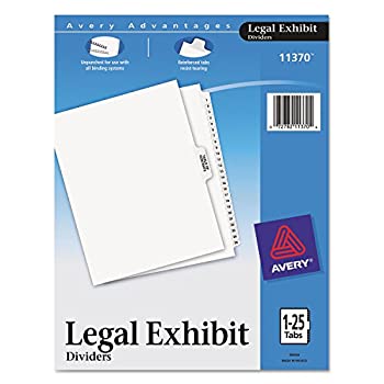 【中古】【輸入品・未使用】Avery ( R ) LegalインデックスExhibitディバイダー、サイドタブ、1???25?8?1?/入れ物X 11で。