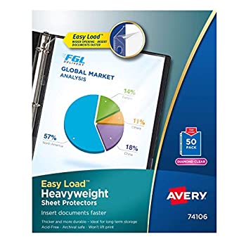 【中古】【輸入品・未使用】Avery Diamond Clear Heavyweight Sheet Protectors Acid Free Box of 50 (74106) by Avery [並行輸入品]
