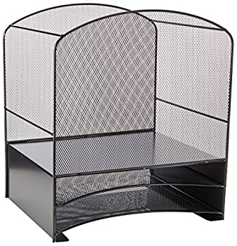 【中古】【輸入品・未使用】Safco Products 3260BL オニキスメッシュハンギングファイル 水平分類2個付き ブラック