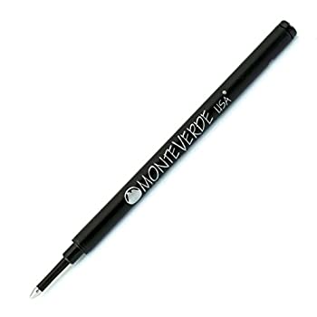 【中古】【輸入品・未使用】Monteverde セラミックローラーボールペン用詰め替え ブラック 2パック (G232BK)