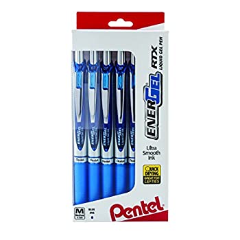 【中古】【39shop】【輸入品・未使用】(ペンテル)★Pentel EnerGel RTX RT リキッドゲルペン ミディアム 金属製チップ 0.7mm アソートインク 12本 窓付きボックス付き BL77PC12M1 ブル（新古品）｜アトリエ絵利奈