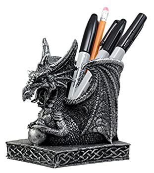 【中古】【39shop】【輸入品・未使用】EbrosギフトShenlong★Spirit Dragon Orbひな形ホルダーFigurine 4.75?" Hオフィスデスクトップアクセサリーペンオーガナイザー(新古品)|アトリエ絵利奈