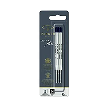 【中古】【輸入品・未使用】PARKER QUINKflow ボールペンインク リフィル 中字 ブラック 3本