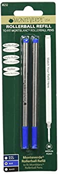 【中古】【輸入品・未使用】Monteverde Montblanc 互換ミディアムローラーボール リフィル - ブルー (2個パック)