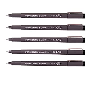 【中古】【輸入品・未使用】Staedtler 0.05 mm Pigment Liner Fineliner Sketching Drawing Drafting Pens by Staedtler