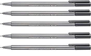 【中古】【39shop】【輸入品・未使用】Staedtler★Triplus Fineliner ペン グレー 5本入り（新古品）｜アトリエ絵利奈