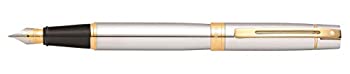 【中古】【インポート品・未当て嵌める】Sheaffer 300 クローム筆 ゴールドトーントリムと細字書き込み先付き添い人
