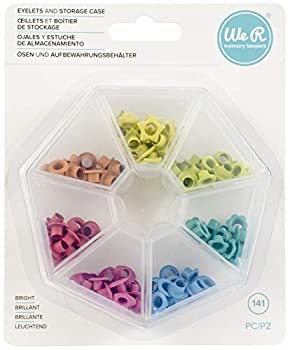 【中古】【39shop】【輸入品・未使用】We★R Memory Keepers ストレージ Crop-A-Dile - Eyelets and Case - Bright (141 ピース)(新古品)|アトリエ絵利奈