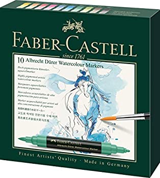 【中古】【輸入品・未使用】ファーバーカステル 水彩マーカー ST 10/パック