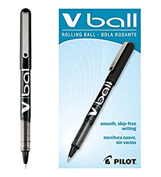 【中古】【輸入品・未使用】VBall Roller Ball Stick Pen Liquid Ink Black Ink Extra Fine Dozen (並行輸入品)