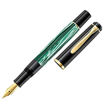 【中古】【輸入品・未使用】Pelikan Tradition Series 200 グリーンマーブル GT ミディアムポイント 万年筆 - 994103