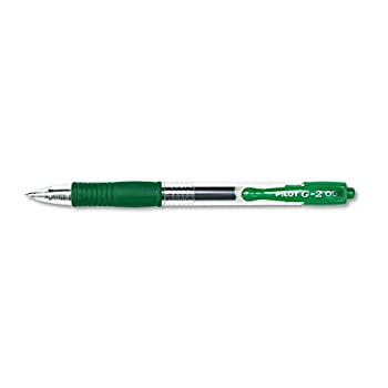 【中古】【輸入品・未使用】G2 Gel Roller Ball Pen Retractable Green Ink 0.5mm Extra Fine Dozen (並行輸入品)