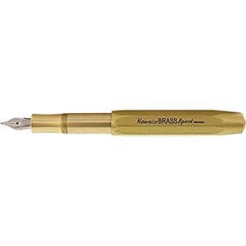 【中古】【インポート品・未当て嵌める】Kaweco Sport Fountain Pen Brass Nib: F