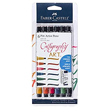 【中古】【輸入品・未使用】Faber-Castell カリグラフィーピットアーティストペンセット ? マルチカラーカリグラフィーペン 6本