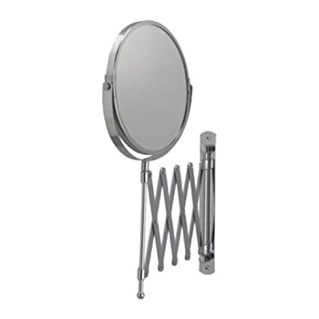 【中古】【インポート品・未当て嵌める】Ikea FRACK Magnifying Space Saver Expanding Wall Mirror / Exclusive Telescopic Cosmetic Wall Mirror by Ikea