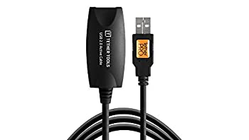 【中古】【インポート品・未当て嵌める】Tether Tools USB積極的な取りひろげる子、16フート、黒いこと