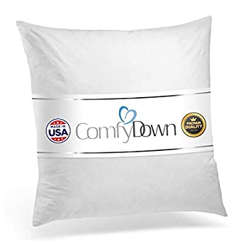 コンビニ受取対応商品 輸入品 未使用未開封 18 X 18 Comfydown 95 Feather 5 Down Square Decorative Pillow Insert Sham Stuffer 18 X 18 Made In Usa 高知インター店 Erieshoresag Org