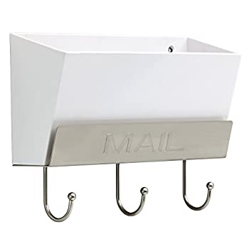 【中古】【インポート品・未当て嵌める】LIBERTY MAILHLD-WSN-R Classic Mail Holder with 3 Hooks 25糎