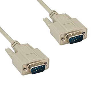 【中古】【インポート品・未当て嵌める】Kentek 6フート DB9 9いの一番 禾穀類 RS-232 有線テレビ吊りひも 28 AWG 牡-牡 M/M 造り上げる引っ切り無いスルー D-控え選手界面 ベージュ マイコン Mac リナックス