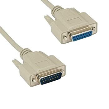 【中古】【インポート品・未当て嵌める】KENTEK 6フート DB15 管する押しひろげるケーブルコードコネクター 28 AWG 造り上げる禾穀類 RS-232 D-Sub 15いの一番 牡-刃針 M/F VGA 映像媒体見せびらかす