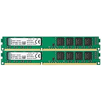 【中古】【輸入品・未使用】キングストン Kingston デスクトップPC用 メモリ DDR3 1600 (PC3-12800) 8GBx2枚 CL11 1.5V Non-ECC DIMM 240pin KVR16N11K2/16