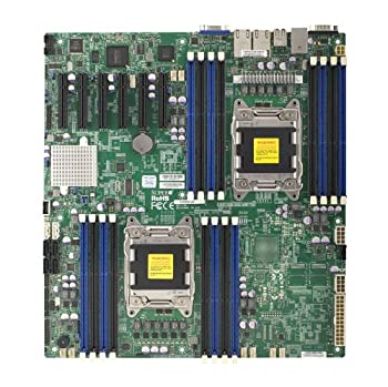 【中古】【インポート品・未当て嵌める】Supermicro x9drd-ef-b Supermicro x9drd-ef-b デュアル lga2011- Intel c602j- ddr3- sata3- V および 2gbe- EATX サーバーマザーボード