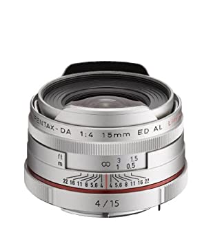 【中古】【インポート品・未当て嵌める】Pentax 21480 固定ディスク DA Objectif 15 粍 f/4.0 Argent TV・オーディオ・カメラ-カメラ用交換レンズ-カメラ・ビデオカメラ・光学機器