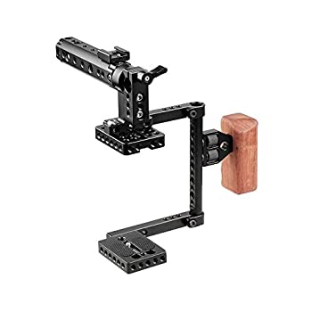【中古】【インポート品・未当て嵌める】(キャムヴェイト)Camvate デジタル一眼二眼レフ写真機用伏せ籠 とっ始め手持ち部分 木製手持ち部分 加農砲 600D 70D 80D用