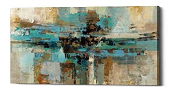 【中古】【輸入品・未使用】Epic Graffiti Morning Fjord シルヴィア・ヴァシル作 エヴァ・ジゼル作 キャンバスウォールアート 12インチ x 24インチ ブルー