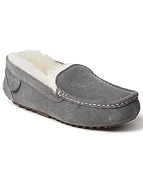 【中古】【輸入品・未使用】Dearfoams レディース ファイヤーサイド メル 防水 ムートンモカシン スリッパ US サイズ: 10 Wide カラー: グレー 18,182円