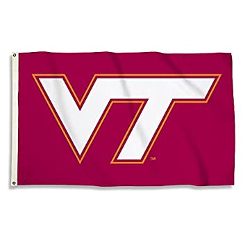 【中古】【輸入品・未使用】NCAA Virginia Tech HokiesユニセックスNCAA 3?x 5フィートの旗グロメット、カーディナル、1つのサイズ