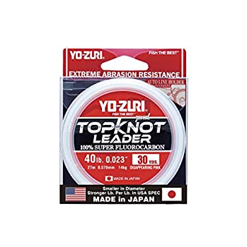 【中古】【輸入品・未使用】Yo-Zuri Topknot 30ヤード シンキングリーダー 消えるピンク 40ポンド