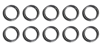 【中古】【輸入品・未使用】10ピース ステンレススチール 316 ラウンドリング 溶接 3/16 x 1 3/16 (5mm x 30mm) マリングレード