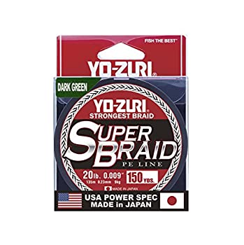 【中古】【輸入品・未使用】Yo-Zuri スーパーブレイド 150ヤード フローティングブレイド ダークグリーン 20ポンド