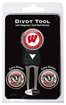 【中古】【輸入品・未使用】Team Golf 23945 Wisconsin Badgers Divot Tool Pack with Signature tool