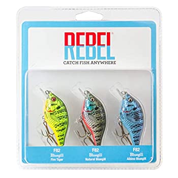 【中古】【輸入品・未使用】Rebel Lures #6 ブルーギル タックル (3個パック)