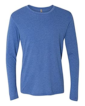 【中古】【39shop】【輸入品・未使用】Next★Level メンズ トライブレンド 長袖 クルーTシャツ（6071） S ブルー（新古品）｜アトリエ絵利奈
