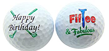 【中古】【輸入品・未使用】50th Birthday FifTee & Fabulous Set of 2 Golf Ball Golfer Gift Pack