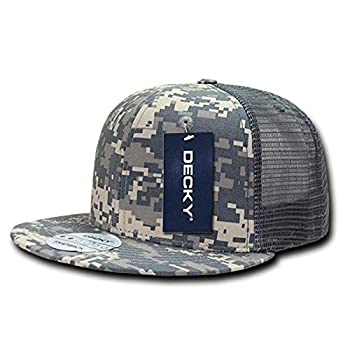 【中古】【輸入品・未使用】[DECKY] フラット Rip stop Flat Bill Trucker Caps ACU 陸軍戦闘ユニフォーム。